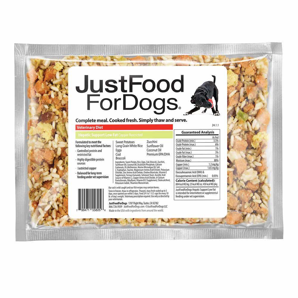 Hepatic Support Low Fat Small Box JustFoodForDogs